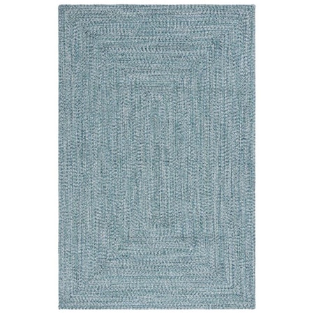 Safavieh 8 x 10 ft. Braided Rectangle Hand Woven Area Rug, Teal & Green BRA201K-8